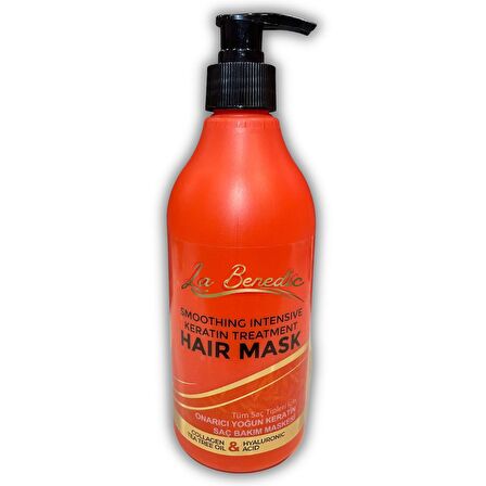  La Benedic Yumuşatıcı Yoğun Keratin Collagen Saç Bakım Maskesi (Tüm Saç Tipleri İçin) 500 ml e